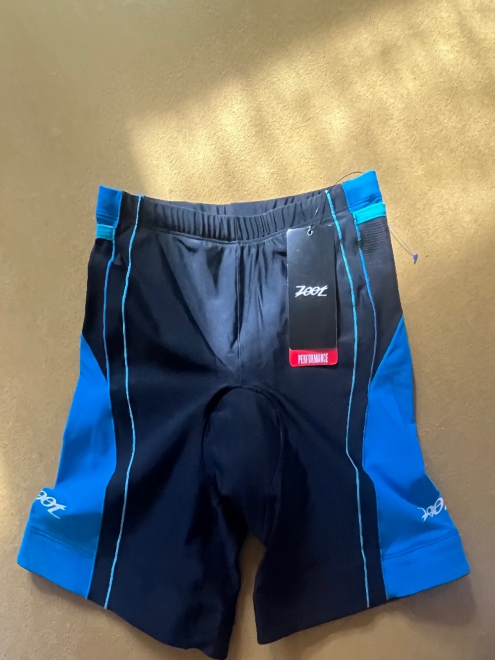 NWT Zoot Performance Padded 6" Tri Cycling Shorts Medium With Pockets Activewear